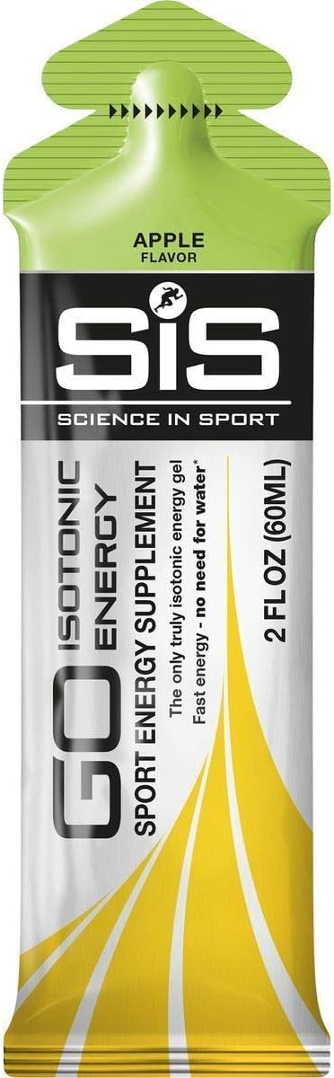 SCIENCE IN SPORT Isotonic Energy Gels, 22g Fast Acting Carbohydrates, Performance & Endurance Sport Nutrition for Athletes, Energy Gels for Running, Cycling, Triathlon, Apple - 2 oz - 30 Pack
