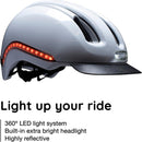 Nutcase, VIO, Bike Helmet with LED Lights and MIPS Protection for Road Cycling and Commuting