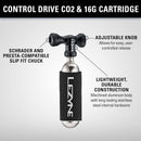 Lezyne Control Drive CO2 Bicycle Tire Inflator, w/16G CO2 Cartridge